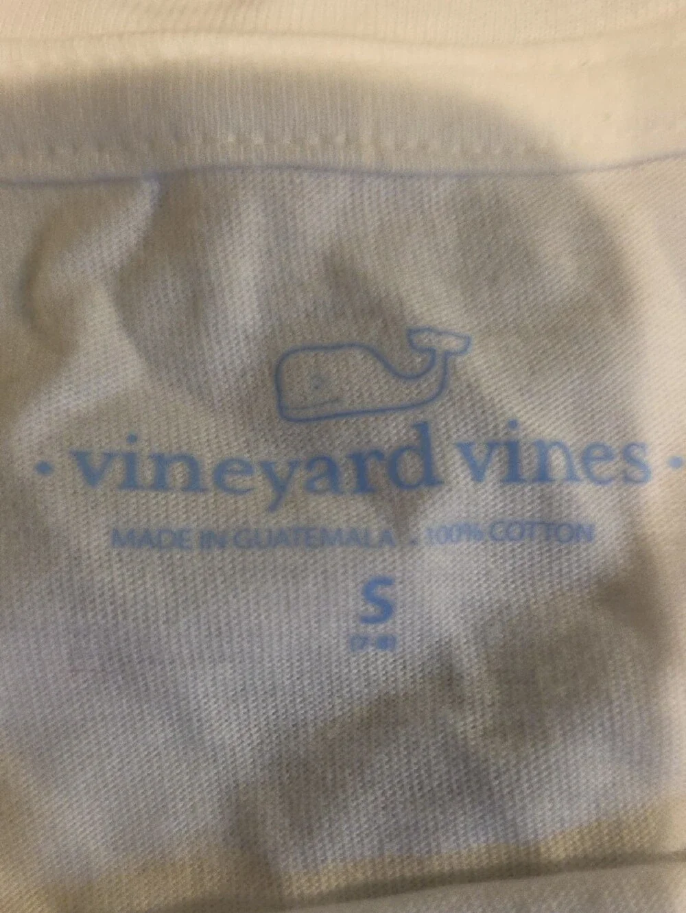 Vineyard Vines White Long-Sleeve Tee with Blue Whale Graphic